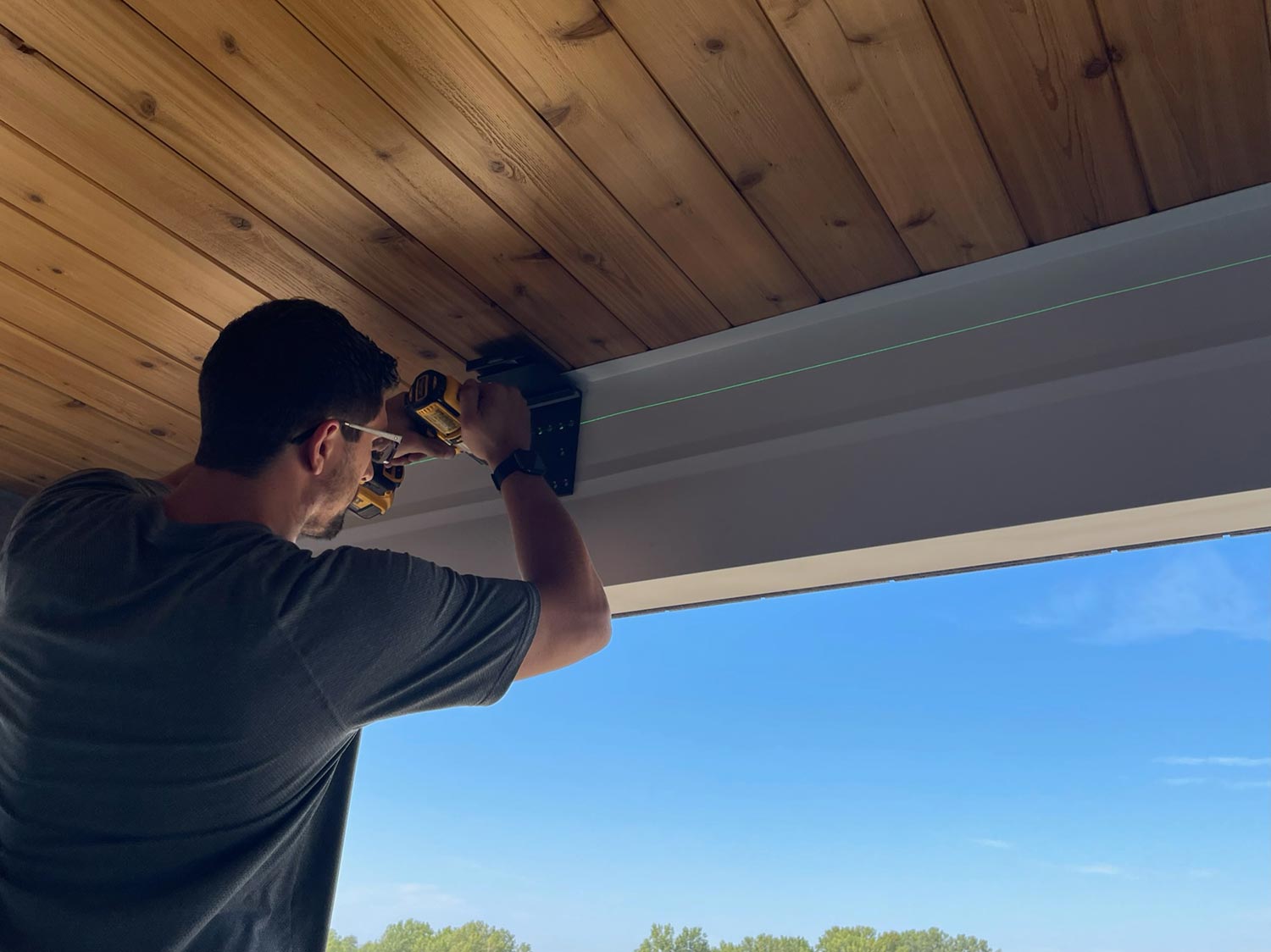 Man doing installation