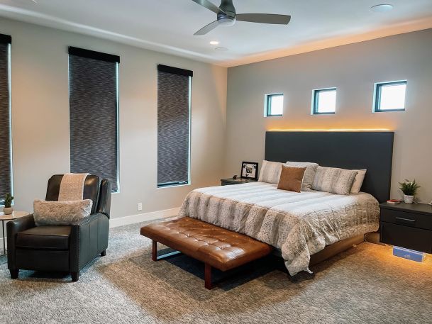 Closed Shades in a bedroom